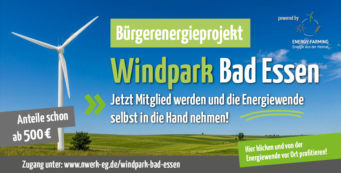 Bürgerbeteiligung am Windpark Bad Essen